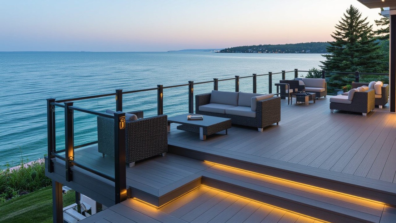 West Bay Waterfront Deck - Traverse City deck builder, deck remodel, Michigan